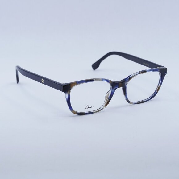 🕶️ New DiorDIORETOILE2 JBW Eyeglasses - Marble Blue Black Frame 50mm - Picture 1 of 11